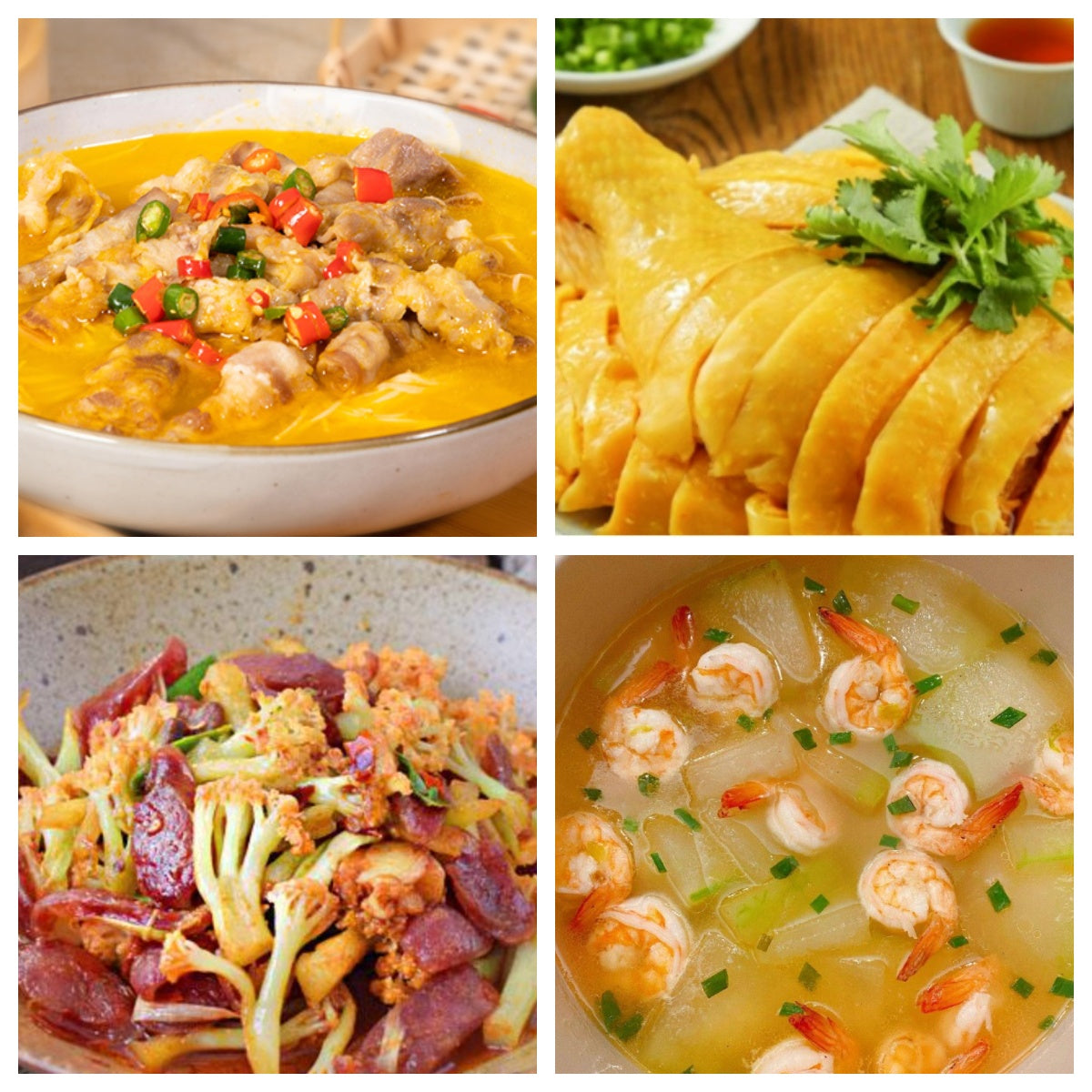 03月27日 周五麻辣鲜香:🌶️金汤肥牛、上海三黄鸡、腊肠炒花菜、冬瓜虾仁汤