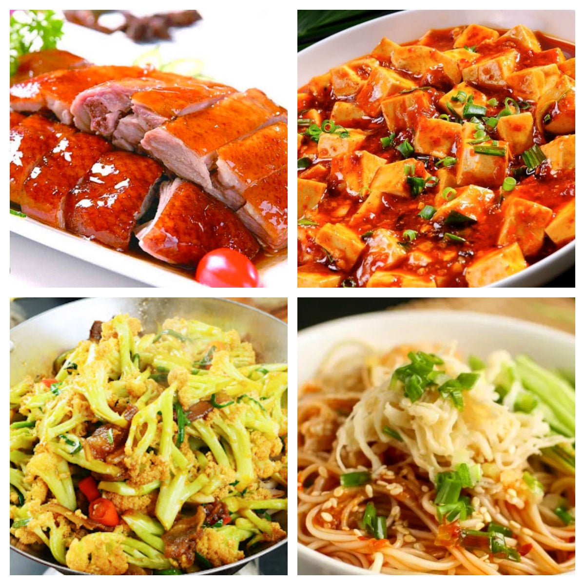 06月12日 周五麻辣鲜香:🌶️麻婆豆腐、广东烧鸭、干锅花菜、上海凉面