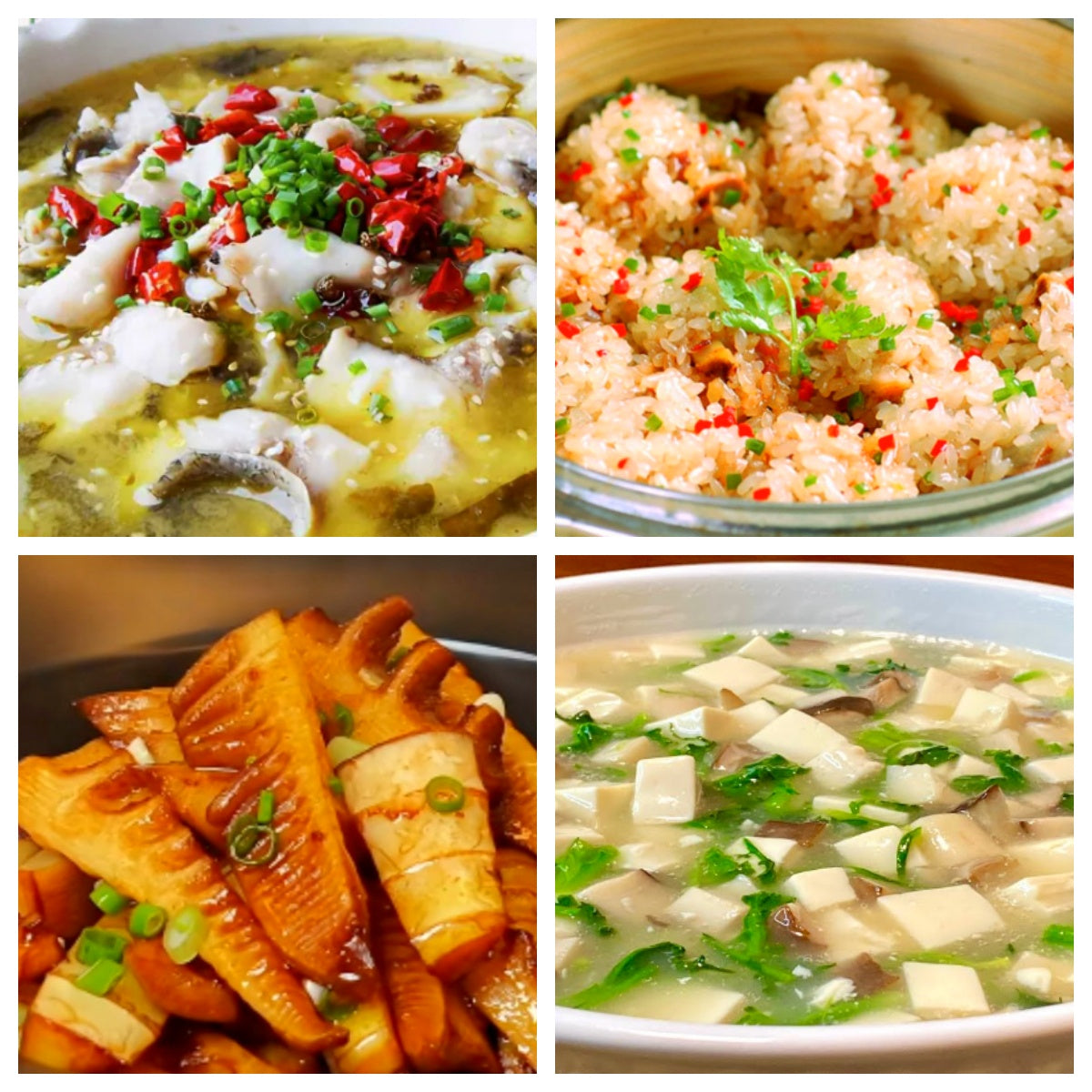 02月05日 周四麻辣鲜香: 🌶️酸菜鱼片、糯米蒸排骨、油焖嫩笋、荠菜豆腐羹