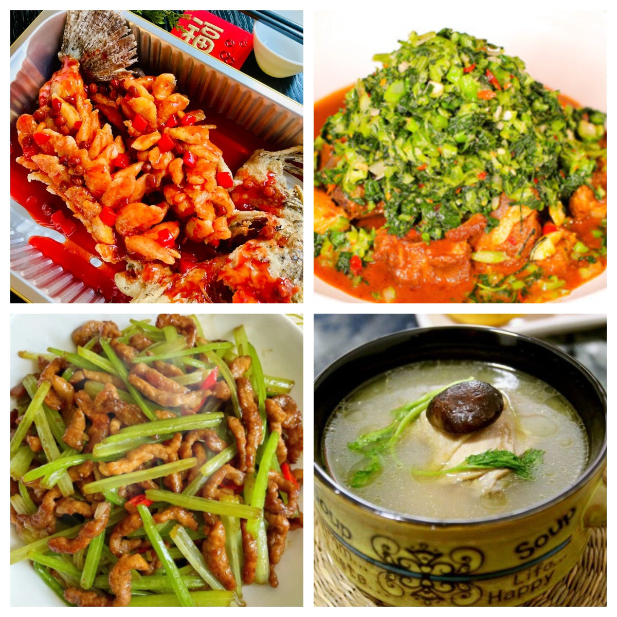 03月05日 周四经典回归:捞菜排骨🌶️、松鼠鱼、芹菜炒肉丝、枸杞老鸡汤