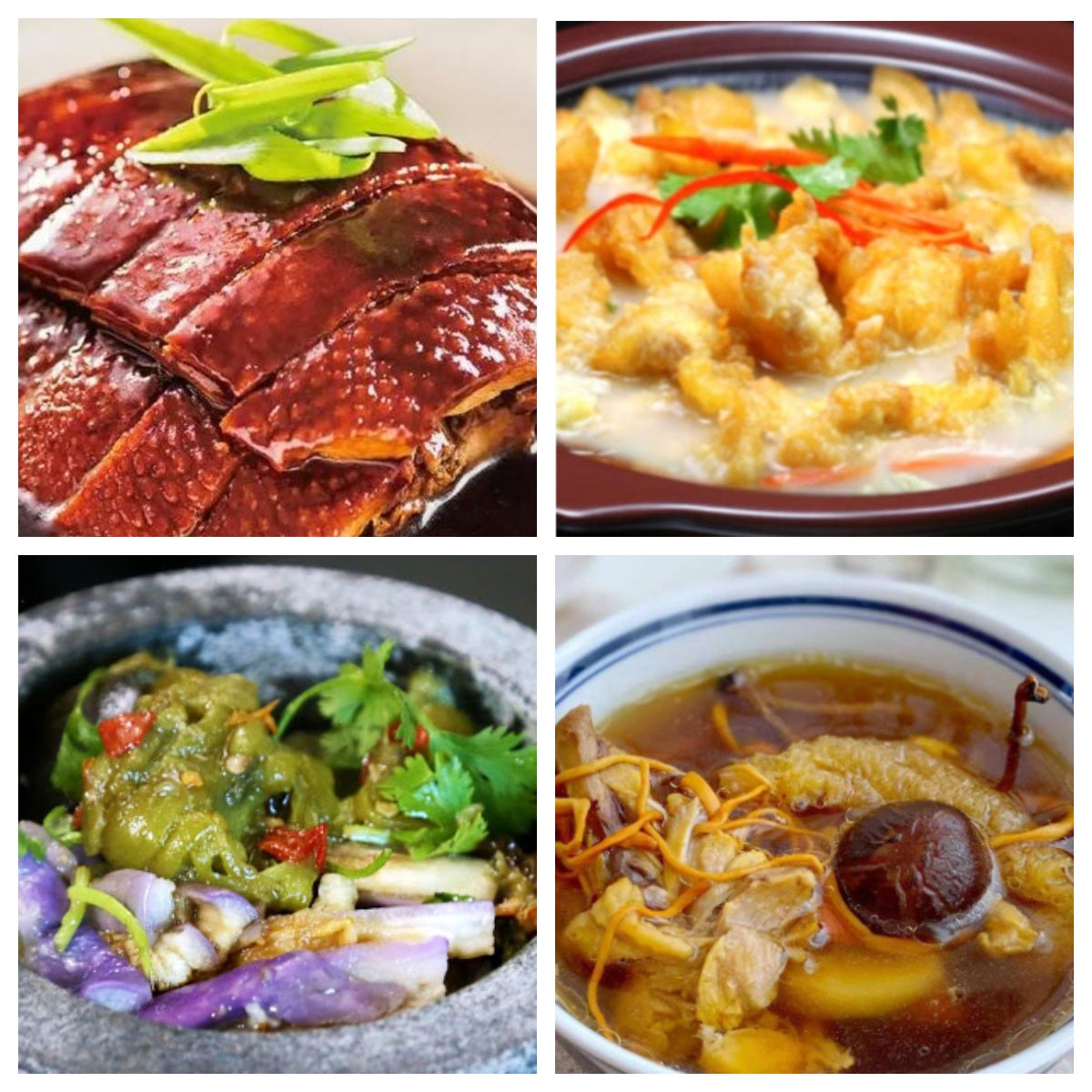 03月12日 周四经典回归:上海酱鸭、三鲜小酥肉 、擂椒茄子、养生老鸡汤