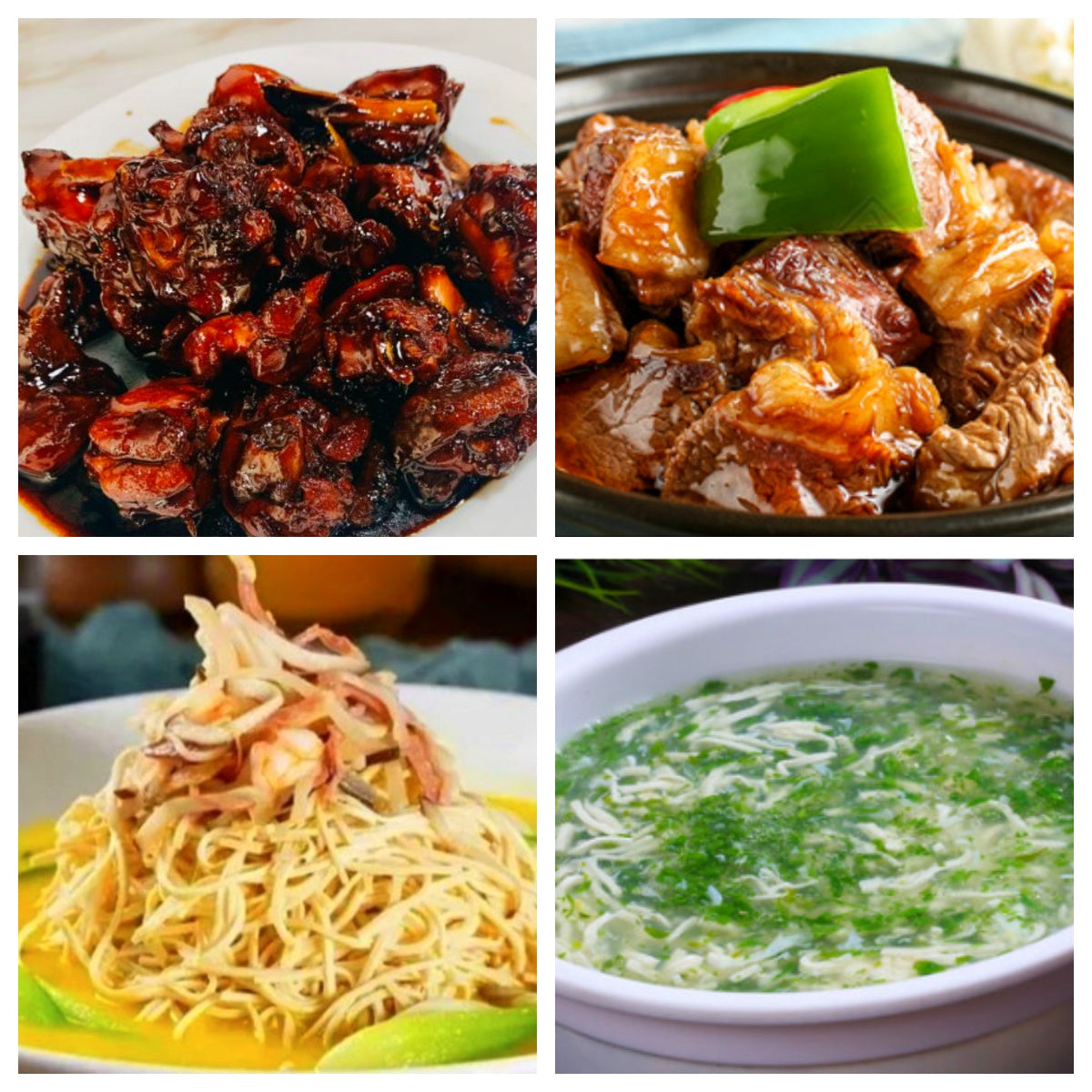 02月10日 周二家乡菜:鸡骨酱、沙茶牛腩、大煮干丝、荠菜鱼丝羹