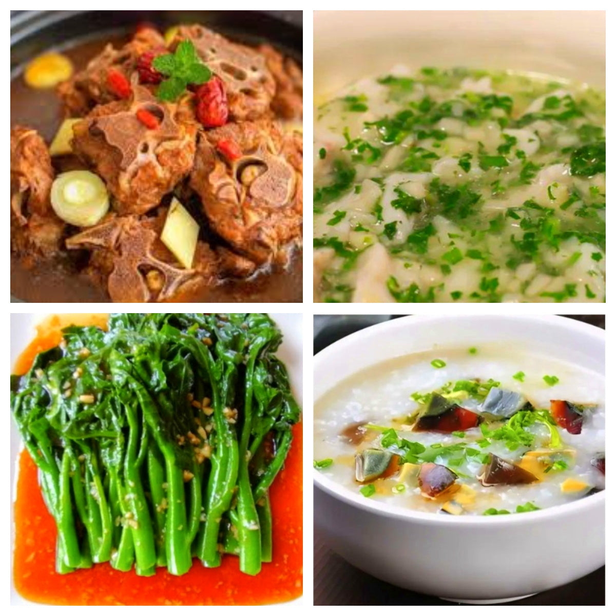 02月21日 周六麻辣鲜香:🌶️香辣牛背骨、荠菜鱼片、炒时蔬、皮蛋瘦肉粥