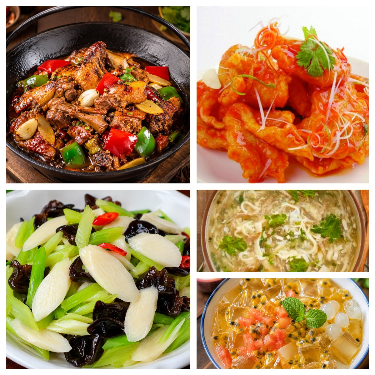 08月10日 周一麻辣鲜香:干锅鸭🌶️、锅包肉、西芹木耳炒山药、西湖牛肉羹(赠品:百香果冰粉)