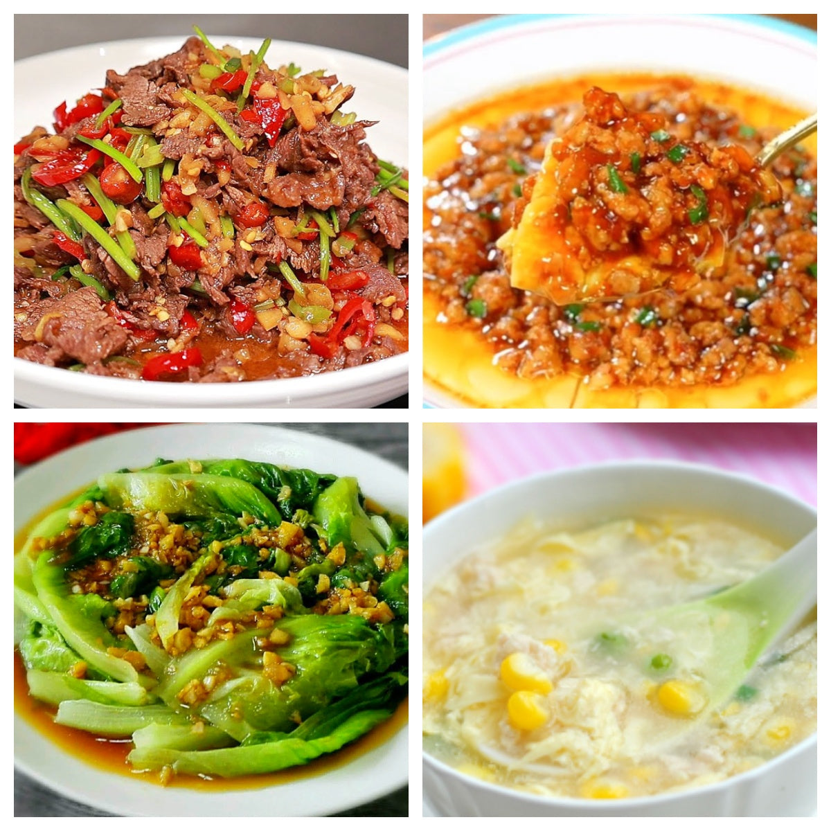 03月25日 周三麻辣鲜香: 🌶️小炒黄牛肉、肉末蒸蛋、蚝油生菜、鸡茸玉米羹