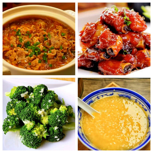 05月25日 周一家乡菜：沙茶肥牛煲、糖醋小排、清炒西兰花、小米粥