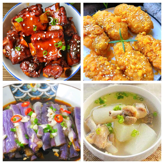 Monday, September 1st: Classic dishes return: Sweet and Sour Spare Ribs, Salted Egg Yolk Chicken Wings, Shredded Eggplant Salad, Winter Melon, Kelp, and Duck Soup