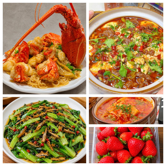 07月10日 周五麻辣鲜香：🌶️豆花牛肉、龙虾意面、豆豉鲮鱼油麦菜、罗宋汤（赠品：草莓）