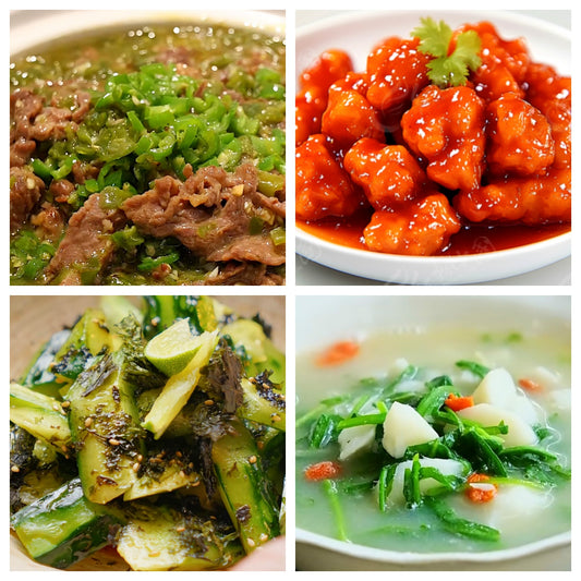 06月05日 周五麻辣鲜香：🌶️烧椒牛肉、糖醋里脊、凉拌海苔黄瓜、荠菜山药汤