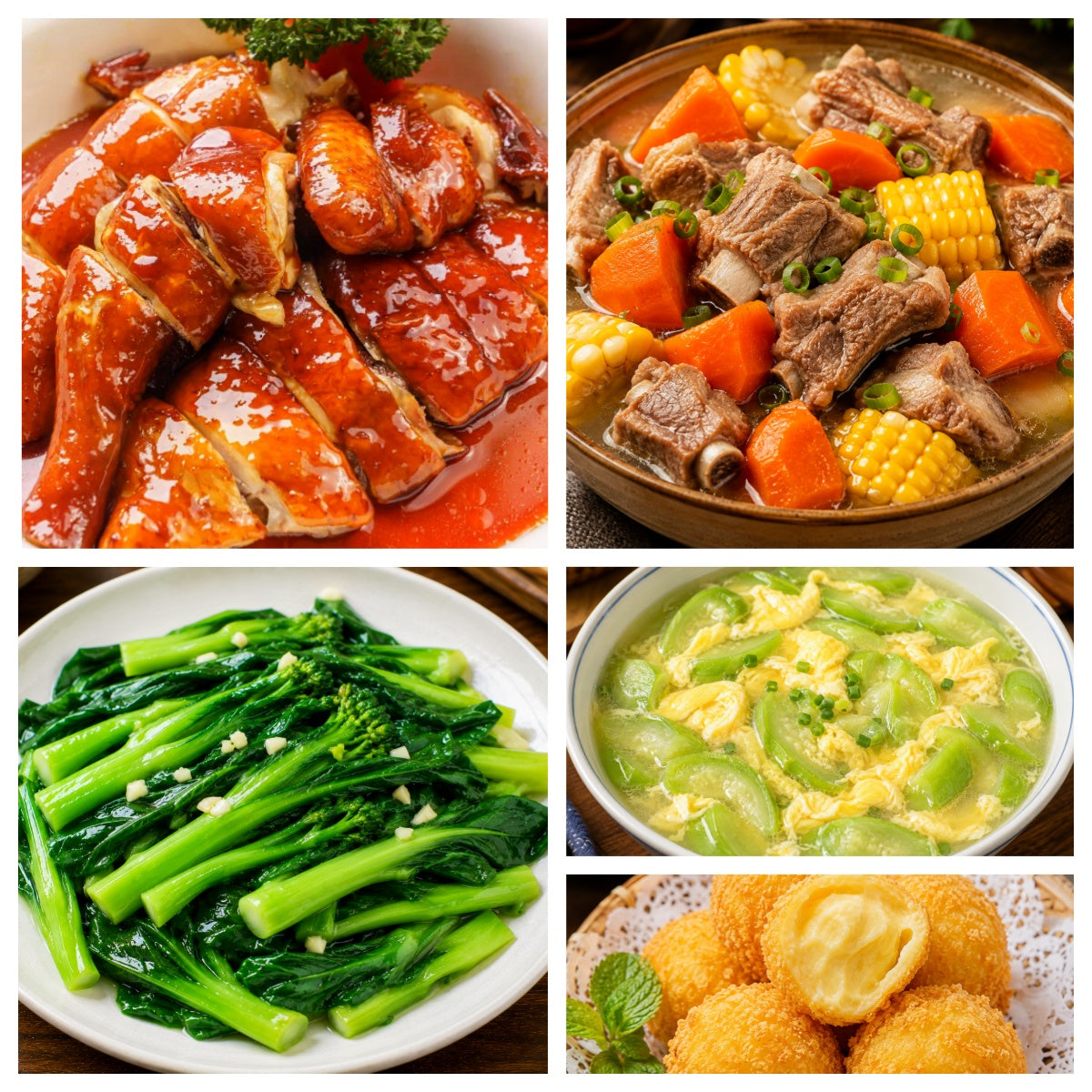 September 10, Thursday, Hometown Cuisine: Pork Ribs Stew with Corn and Carrots, Soy Sauce Chicken, Stir-fried Bok Choy, Luffa with Three Delicacies Soup (Complimentary: Fried Durian Balls)
