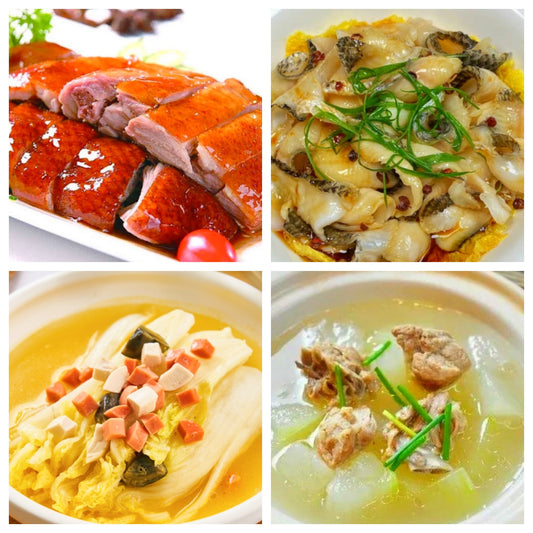 10月27日 周一经典回归：广东烧鸭、葱油鱼片、上汤娃娃菜、冬瓜枸杞排骨汤