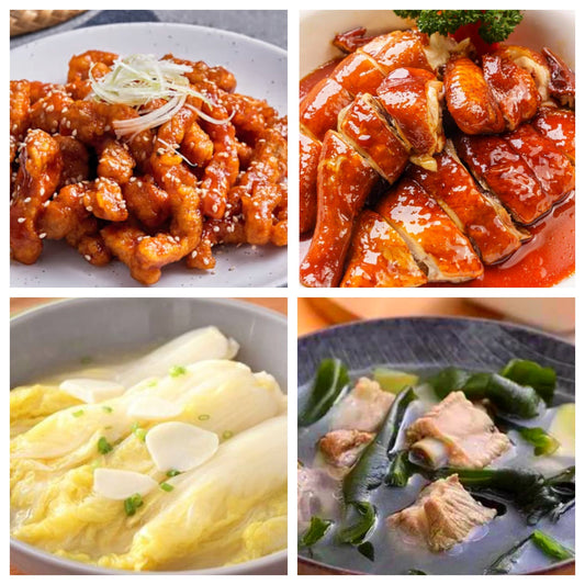 05月07日 周四经典回归：糖醋里脊、豉油鸡、葱油娃娃菜、海带排骨汤