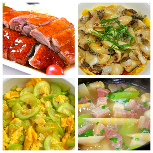 10月30日 周四经典回归：广东烧鸭、葱油鱼片、西葫芦炒鸡蛋、腌笃鲜