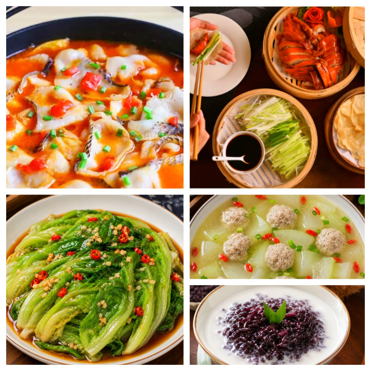 8月27日 周四经典回归：番茄鱼片、北京片皮鸭、蚝油生菜、枸杞冬瓜肉丸汤（赠品：椰汁紫米）