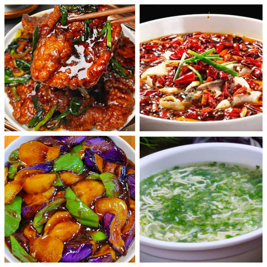 05月14日 周四经典回归：葱烤大排、🌶️沸腾黑鱼片、地三鲜、荠菜鱼丝羹
