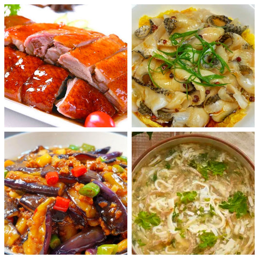 10月29日 周三经典回归：广东烧鸭、葱油鱼片、肉沫茄子、西湖牛肉羹