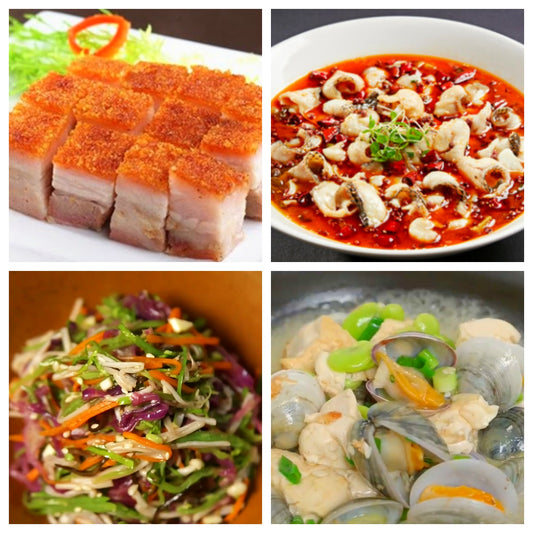 06月04日 周四麻辣鲜香：🌶️沸腾黑鱼片、脆皮金猪、凉拌彩蔬、花蛤豆腐汤