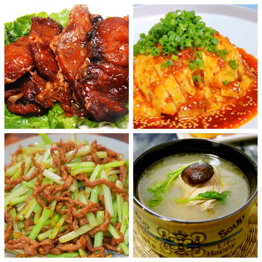 12月11日 周四麻辣鲜香：上海熏鱼、🌶️花果山馋嘴鸡、芹菜炒肉丝、养生鸡汤