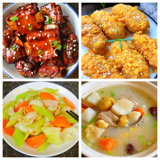 Tuesday, September 2nd: Classics Return: Sweet and Sour Spare Ribs, Salted Egg Yolk Chicken Wings, Carrot and Celery Soup, and Yam and Pork Rib Soup