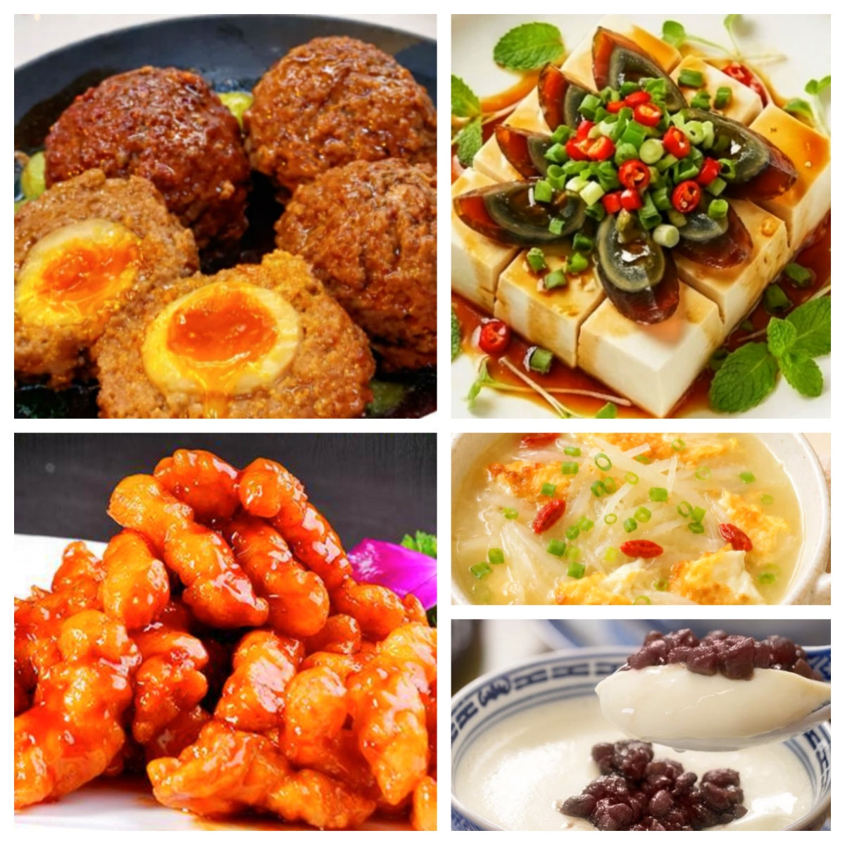 07月11日 周六家乡菜：咸蛋黄狮子头、糖醋里脊、凉拌皮蛋豆腐、萝卜丝鸡蛋汤（赠品：双皮奶）