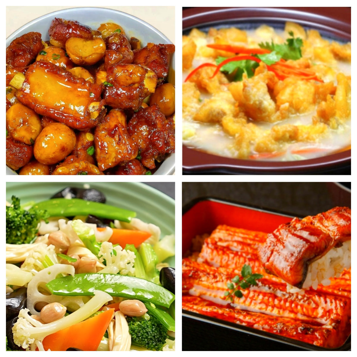 06月27日 周六家乡菜：板栗排骨、小酥肉、素什锦、鳗鱼饭
