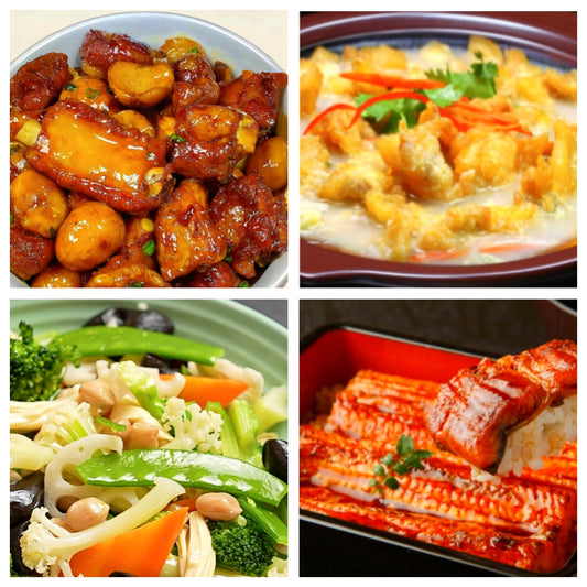 06月27日 周六家乡菜：板栗排骨、小酥肉、素什锦、鳗鱼饭