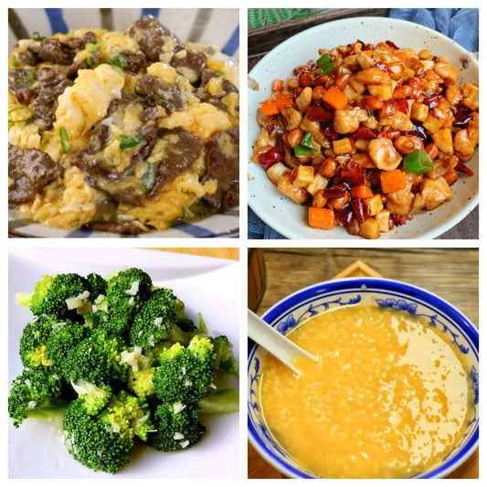 05月25日 周一经典回归：嫩牛滑蛋、宫保鸡丁🌶️、清炒西兰花、小米粥