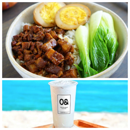 5月01日 周四台湾卤肉饭：台湾卤肉饭1盒（卤肉+卤蛋+米饭）+O椰coconut    1杯【当日派送订单满$45，即可享受免费送货服务】