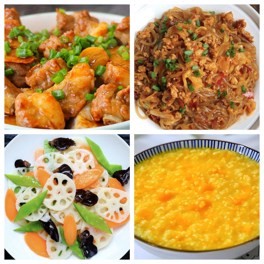 06月02日 周二麻辣鲜香：芋头烧排骨、蚂蚁上树🌶️、荷塘小炒、南瓜粥