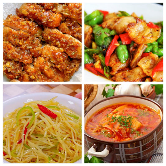 05月26日 周二麻辣鲜香：蜂蜜黄油鸡排、回锅肉🌶️、青椒土豆丝、罗宋汤