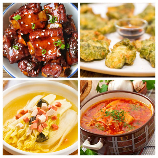 03月17日 周二经典回归：糖醋小排、海苔鱼柳、上汤娃娃菜、罗宋汤