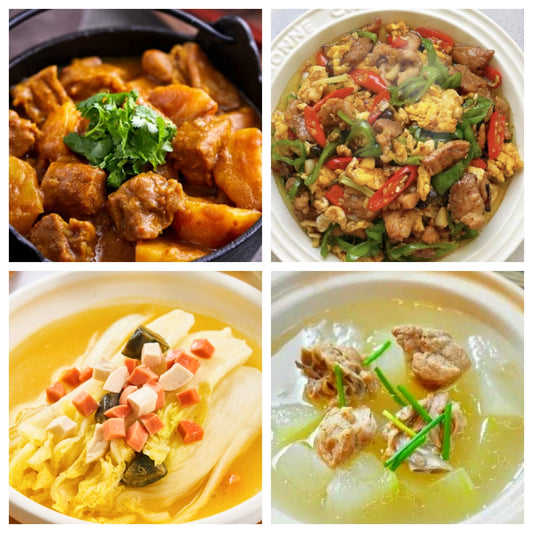 10月27日 周一麻辣鲜香： 🌶️农家一碗香、咖喱土豆牛腩、上汤娃娃菜、冬瓜枸杞排骨汤