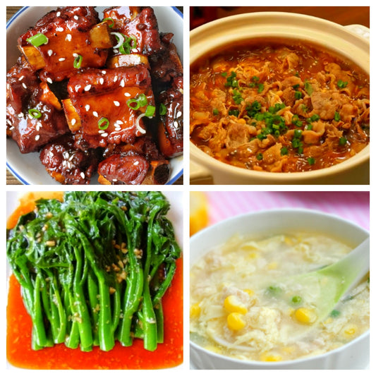 01月09日 周五经典回归：糖醋小排、沙茶肥牛粉丝煲、蚝油油菜、玉米鸡茸羹