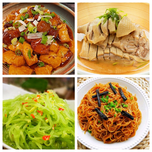 04月14日 周二经典回归：油豆腐烧肉、盐水鸭、凉拌莴笋、葱油拌面